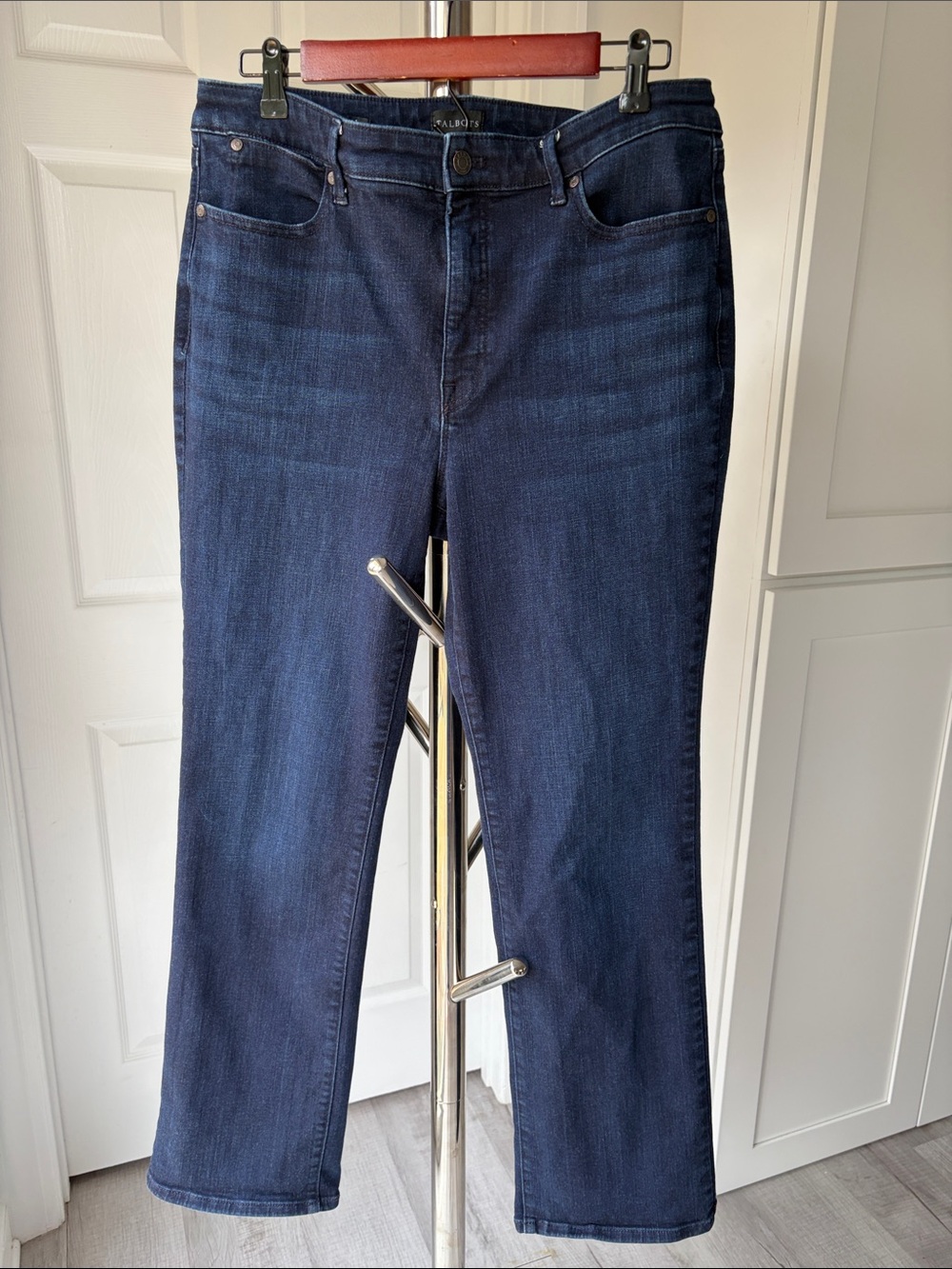 Talbots Women's Indigo Barely Bootcut Jeans, Size 12.